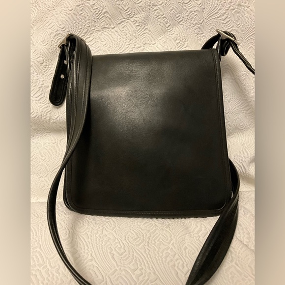 Coach Other - Coach Vintage Legacy Flap Black Leather Bag Purse Handbag Crossbody 9144